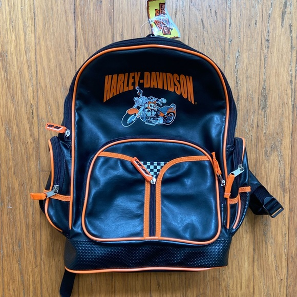 HarleyDavidson Bags Vintage Harley Davidson Leather Backpack Brand